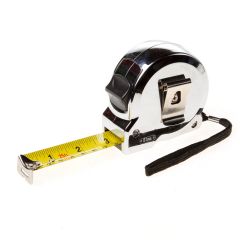 FIXMAN ROLBANDMAAT VERCHROOMD 7.5 METER