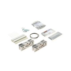 SET GLASKLEMPLATEN ZILVERKLEUR EV1 30MM, VOOR GLAZEN DEUREN