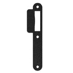SLUITPLAAT 24MM LOOPSLOT KORTE LIP 39MM ZWART