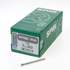 SPAX-RA KOZIJNSCHROEVEN TORX CILINDERKOP T30 7.5 X 80MM