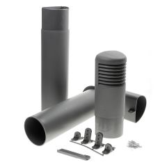 VENTILATIESCHACHT ROSS T177 125MM DONKERGRIJS