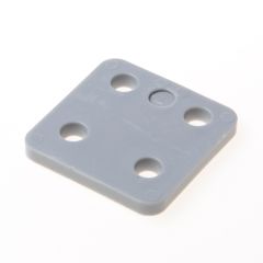 GB DRUKPLAAT ZONDER SLEUF GRIJS KUNSTSTOF 70 X 70 X 7MM 34707