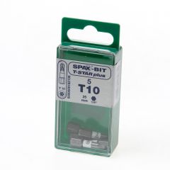 SPAX BIT TX10 WIT BLISTER VAN 5 BITS
