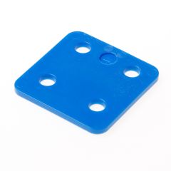 GB DRUKPLAAT ZONDER SLEUF BLAUW KUNSTSTOF 70 X 70 X 4MM 34704
