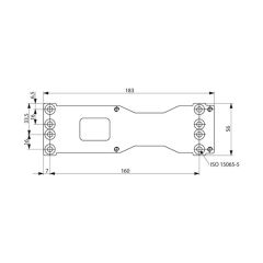 ASSA ABLOY MONTAGEPLAAT A120 TBV DC200/300/500/700