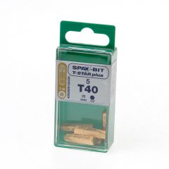 SPAX BIT TX40 GOUD BLISTER VAN 5 BITS