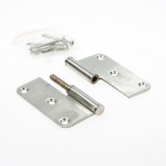 STIFTPAUMELLE DIN RECHTS RVS GEBORSTELD, 89X89X2.5MM, 12MM KNOOP