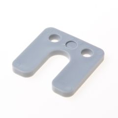 GB DRUKPLAAT MET SLEUF GRIJS KUNSTSTOF 70 X 70 X 7MM 34747
