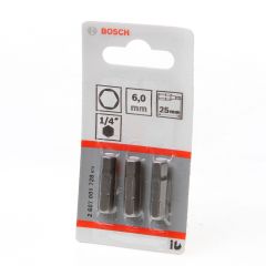 BITSKAART INBUS 6MM BLISTER VAN 3 BITS