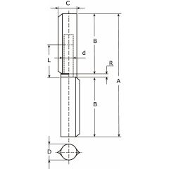 AANLASPAUMELLE 100X14 BL. HPL WR 0 100