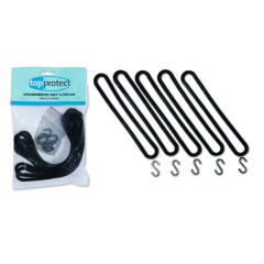 SPANRUBBERS MET S-HAAK 25CM BLISTER VAN 5 RUBBERS
