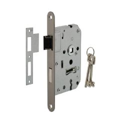 INTERSTEEL WONINGBOUW KLAVIER DAG- EN NACHTSLOT 55 MM RVS GEBORSTELD