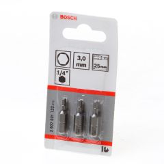BITSKAART INBUS 3MM BLISTER VAN 3 BITS