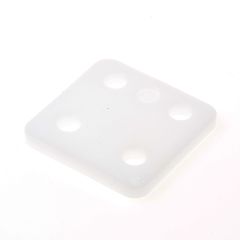 GB DRUKPLAAT ZONDER SLEUF TRANSP KUNSTSTOF 70 X 70 X 6MM 34706