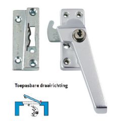 AXA VH RAAMSLUITING 3319 RECHTS F1 CILINDER + OPBOUWSLUITKOM