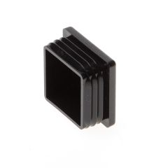 VIERKANTE INSTEEKDOP ZWART 40X40MM (BU.WERKS)