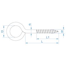 SCHROEFOOG VERZINKT HD 3.45 X 30 X 10MM