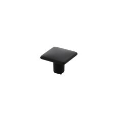 MEUBELKNOP VIERKANT VLAK 26X26MM ZWART