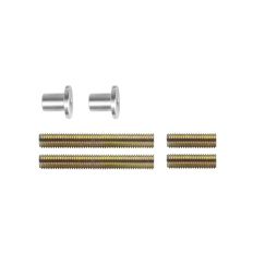 BEVESTIGINGSSET H TBV DEURGREPEN DOORGAAND ENKELZIJDIGE MONTAGE VOOR HOUT / PVC / ALUMINIUM, DEURDIKTE 25-65MM