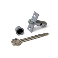 DX INSTEEKGRENDEL MET STERSLEUTEL 45/25 MM VERCHROOMD