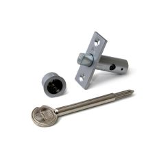 DX INSTEEKGRENDEL MET STERSLEUTEL 45/25 MM VERCHROOMD