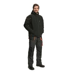 EMERTON WINTER SOFTSHELL JACKET BLAC 3XL
