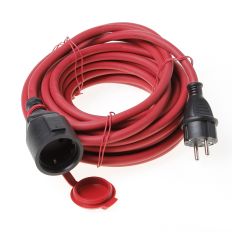 VERLENGSNOER 3 X 1.5 NEOPREEN ROOD 10 METER