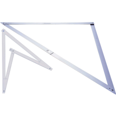 HOEKMAAT OPVOUWBARE BOUWHAAK ALUMINIUM 1-45-013