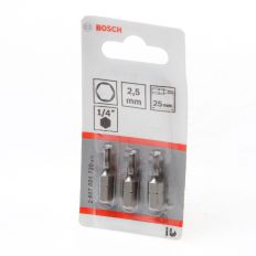 BITSKAART INBUS 2.5MM BLISTER VAN 3 BITS