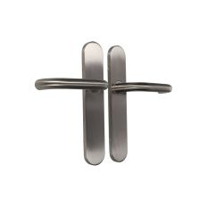 D4E DEURKRUK OP SCHILD 45X245 RVS BLIND U-19MM L/R