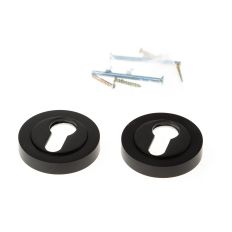 CILINDERROZETTEN VERDEKT ø52X10MM MET NOKKEN ZWART