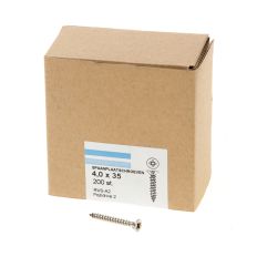 SPAANPLAATSCHROEF RVS-A2 PK PZ-2 4.0X35 (200)