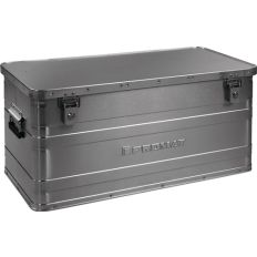 ALUMINIUM BOX L780XB380XH380MM 90 L MET KLAPDEKSEL EN CILINDERSLOT(NL+BE)