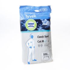 WEGWERP TYVEK SPUITOVERAL CATEGORIE III WIT MAAT XXL