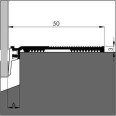 OPBOUWPROFIEL ALUMINIUM 210CM ANB 7 ELLEN