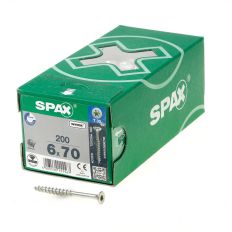 SPAX SPAANPLAATSCHROEF PLATVERZONKEN 6.0X70MM KOP VERZINKT T-STAR T30 DEELDRAAD (PER 200 STUKS) SPAX SPAANPLAATSCHROEF PLATVERZONKEN 6.0X70MM KOP VERZINKT T-STAR T30 DEELDRAAD (PER 200 STUKS)