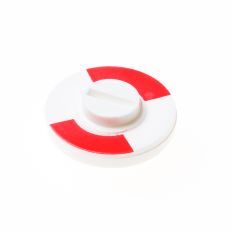 AMI ROOD/WIT INDICATIEPLAATJE, KUNSTSTOF 8 MM.