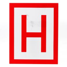 BORD HYDRANT 200 X 250MM VINYL 181