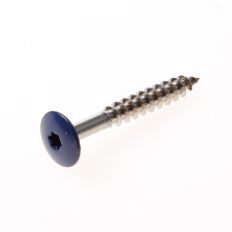 KLEURKOPSCHROEF RVS 4,8X38MM DONKERBLAUW A2074
