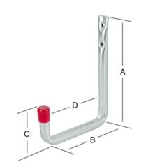 QLINQ WANDHAAK 120X80X41 VERZINKT