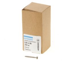 SPAANPLAATSCHROEF RVS-A2 PK PZ-2 3.5X30 (200)