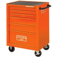 BAHCO 140 DELIGE GEVULDE GEREEDSCHAPSWAGEN 6 LADES ORANJE