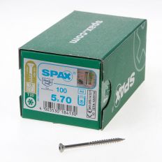 SPAX SPAANPLAATSCHROEF MET BOORPUNT RVS T20 DEELDRAAD 5X70MM (PER 100 STUKS)