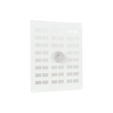 ALU. SCHUIFROOSTER 250X200MM, GAAS, WIT