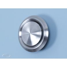 VENTIELROOSTER RVS Ø125MM MET MONTAGEBUS