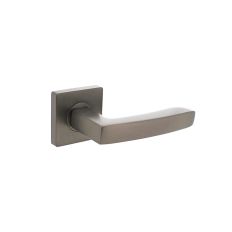 DEURKRUK MINOS OP ROZET VERDEKT 55X55X10MM MET NOKKEN ANTRACIET GRIJS