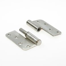 AXA KOGELSTIFTPAUMELLE 89X89 MM RVS DIN RECHTS RONDE HOEKEN