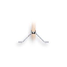 STOKHOUDER SOLIDE VOOR STEEL MET DIAMETER 28 MM