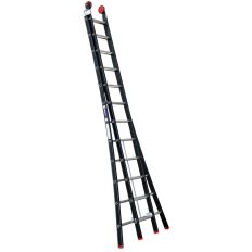 REFORMLADDER MAGNUS, ALUMINIUM, ZWART, 2X12 TREDEN