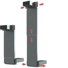 VLOERVENTILATIEKOKER FLEXVENT ZWART